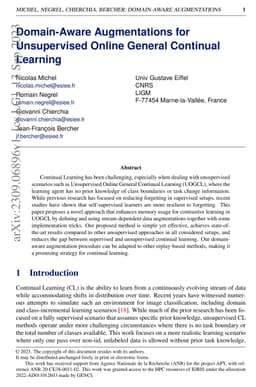 Domain-Aware Augmentations for Unsupervised Online General Continual
  Learning