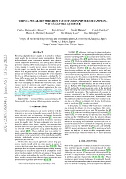 VRDMG: Vocal Restoration via Diffusion Posterior Sampling with Multiple
  Guidance