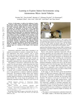 Learning to Explore Indoor Environments using Autonomous Micro Aerial
  Vehicles