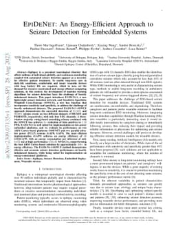 EpiDeNet: An Energy-Efficient Approach to Seizure Detection for Embedded
  Systems