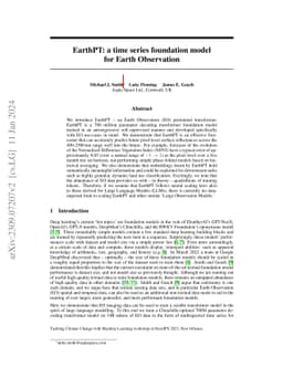 EarthPT: a time series foundation model for Earth Observation