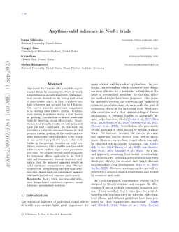 Anytime-valid inference in N-of-1 trials