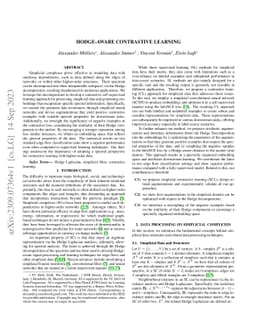 Hodge-Aware Contrastive Learning