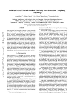 StarGAN-VC++: Towards Emotion Preserving Voice Conversion Using Deep
  Embeddings