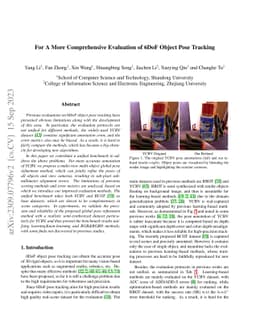 For A More Comprehensive Evaluation of 6DoF Object Pose Tracking