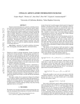 CiwaGAN: Articulatory information exchange