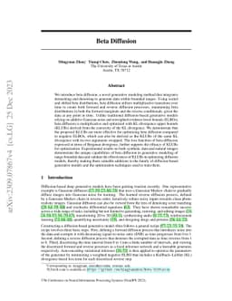 Beta Diffusion