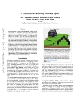 A Data Source for Reasoning Embodied Agents