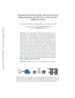 Viewpoint Textual Inversion: Unleashing Novel View Synthesis with
  Pretrained 2D Diffusion Models