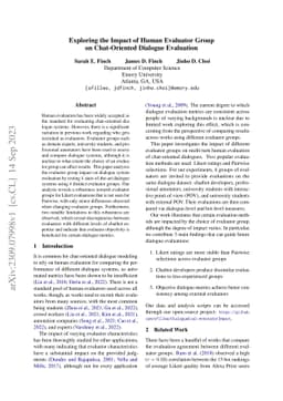 Exploring the Impact of Human Evaluator Group on Chat-Oriented Dialogue
  Evaluation