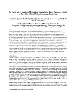 An Empirical Evaluation of Prompting Strategies for Large Language
  Models in Zero-Shot Clinical Natural Language Processing