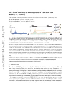 The Effect of Smoothing on the Interpretation of Time Series Data: A
  COVID-19 Case Study