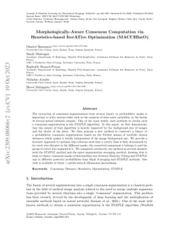 Morphologically-Aware Consensus Computation via Heuristics-based
  IterATive Optimization (MACCHIatO)