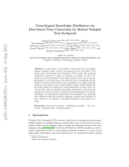 Cross-lingual Knowledge Distillation via Flow-based Voice Conversion for
  Robust Polyglot Text-To-Speech