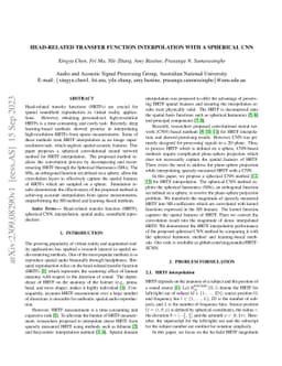 Head-Related Transfer Function Interpolation with a Spherical CNN