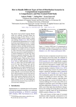 How to Handle Different Types of Out-of-Distribution Scenarios in
  Computational Argumentation? A Comprehensive and Fine-Grained Field Study