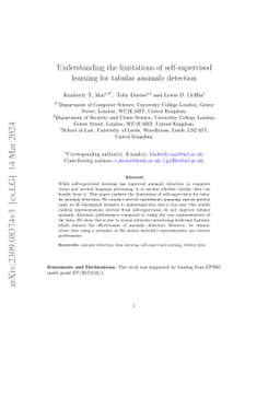 Understanding the limitations of self-supervised learning for tabular
  anomaly detection