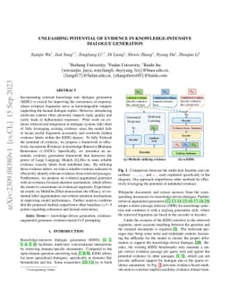 Unleashing Potential of Evidence in Knowledge-Intensive Dialogue
  Generation