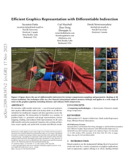 Efficient Graphics Representation with Differentiable Indirection