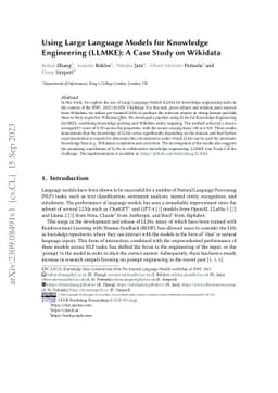 Using Large Language Models for Knowledge Engineering (LLMKE): A Case
  Study on Wikidata