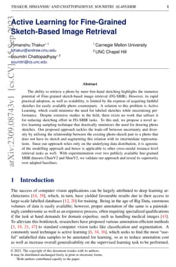 Active Learning for Fine-Grained Sketch-Based Image Retrieval