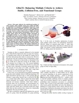 GRaCE: Balancing Multiple Criteria to Achieve Stable, Collision-Free,
  and Functional Grasps