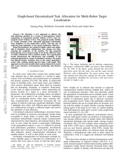 Graph-based Decentralized Task Allocation for Multi-Robot Target
  Localization