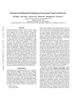 Delving into Multimodal Prompting for Fine-grained Visual Classification