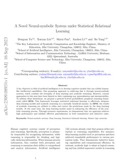 A Novel Neural-symbolic System under Statistical Relational Learning