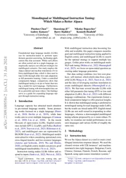 Monolingual or Multilingual Instruction Tuning: Which Makes a Better
  Alpaca