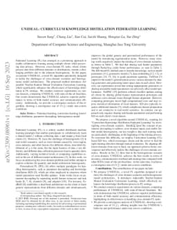 UNIDEAL: Curriculum Knowledge Distillation Federated Learning