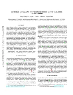 SynthTab: Leveraging Synthesized Data for Guitar Tablature Transcription