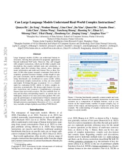 Can Large Language Models Understand Real-World Complex Instructions?