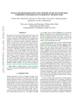 Neural Speaker Diarization Using Memory-Aware Multi-Speaker Embedding
  with Sequence-to-Sequence Architecture