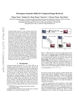 Decompose Semantic Shifts for Composed Image Retrieval