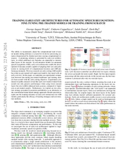 Training dynamic models using early exits for automatic speech
  recognition on resource-constrained devices