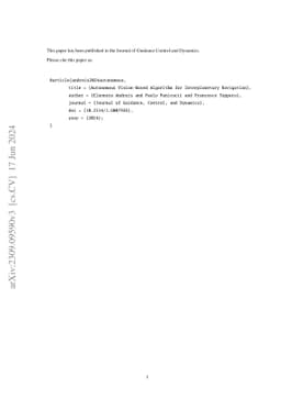 An Autonomous Vision-Based Algorithm for Interplanetary Navigation