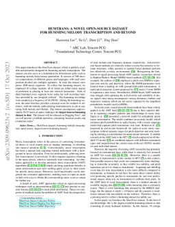 HumTrans: A Novel Open-Source Dataset for Humming Melody Transcription
  and Beyond