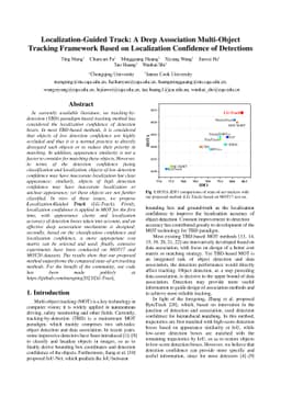 Localization-Guided Track: A Deep Association Multi-Object Tracking
  Framework Based on Localization Confidence of Detections