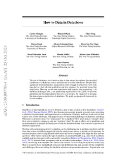 How to Data in Datathons