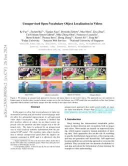 Unsupervised Open-Vocabulary Object Localization in Videos