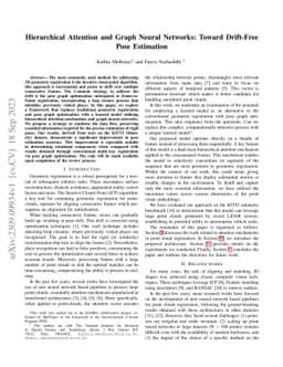 Hierarchical Attention and Graph Neural Networks: Toward Drift-Free Pose
  Estimation