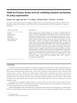 Multi-level feature fusion network combining attention mechanisms for
  polyp segmentation