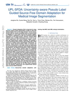 UPL-SFDA: Uncertainty-aware Pseudo Label Guided Source-Free Domain
  Adaptation for Medical Image Segmentation