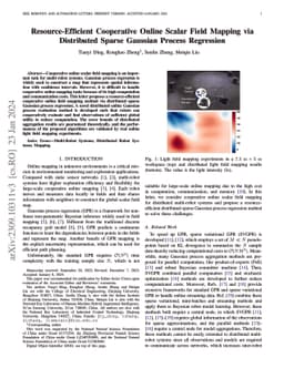 Resource-Efficient Cooperative Online Scalar Field Mapping via
  Distributed Sparse Gaussian Process Regression