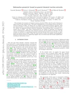 Information geometric bound on general chemical reaction networks
