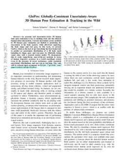 GloPro: Globally-Consistent Uncertainty-Aware 3D Human Pose Estimation &
  Tracking in the Wild