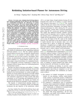 Rethinking Imitation-based Planner for Autonomous Driving