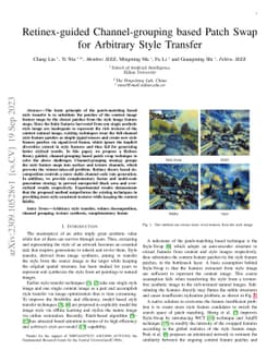 Retinex-guided Channel-grouping based Patch Swap for Arbitrary Style
  Transfer