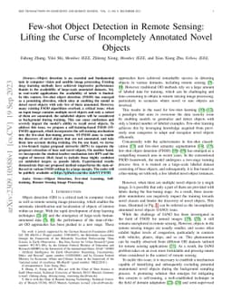 Few-shot Object Detection in Remote Sensing: Lifting the Curse of
  Incompletely Annotated Novel Objects